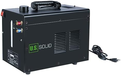 U.S. Solid Water Cooler 10 L - 2.6 gal Tig Welder Torch Water Cooling Machine - Wind Tunnel Heat Dissipation System TIG MIG Welder with Transparent Window - Improved Cooling Effect - Non-Leak Design