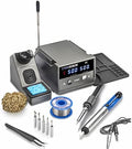 X-Tronic 4008-PRO-X • 75 Watt Soldering Iron Station w/PID Technology • Features: 0-30 Minute Sleep Timer, °C/°F Conversion, and a Mute/Unmute Func • Accessories: 5 Extra Tips, 60/40 Solder, and More
