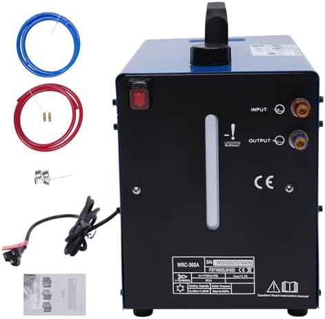 110V TIG Cooler Welder Water Cooler 10L Tig Miller Welder Torch Water Cooling Machine Cooling Tank 1500W Forward-Tilled Filling Port Upgraded Plug-in Practical Water Tank
