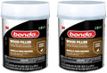 Bondo FD-PT-ES Wood Filler 12 oz with Hardener 0.5 oz, Pack of 2