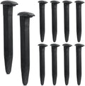 10 pcs Railroad Spike Carbon Steel Rail Road Spike Ties, 6.5 Inch, Black