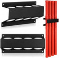 DoubleFill 5 Pcs Welding Rod Storage Set 4 Slot Tig Welding Filler Rod Holder with 4 Pcs 40 Inch Tungsten Electrode Storage Tubes Wall Mount Organizer Welder Tools Supplies(Red)
