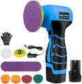 Cordless Sander, 3" Palm Sander with 16.8V 2.0Ah Li-ion Battery, 3500RPM Mini Polisher, 19 Accessories Sanders Tool for Sanding/Polishing/Waxing/Cleaning