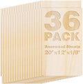 Basswood Sheets 20"x12"x1/8",3mm Basswood for Laser Cutting,Thin Plywood Board Unfinished Wood for Crafts, DIY Architectural Models Making, Wood Engraving (20inchx12inch-1/8-36Packs)