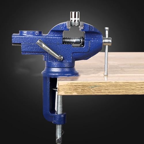 Clamp-on Table Vise 50mm 360 Degree Swivel Mini Bench Clamp Professional Workholding Device for Woodworking and Teaching Tools