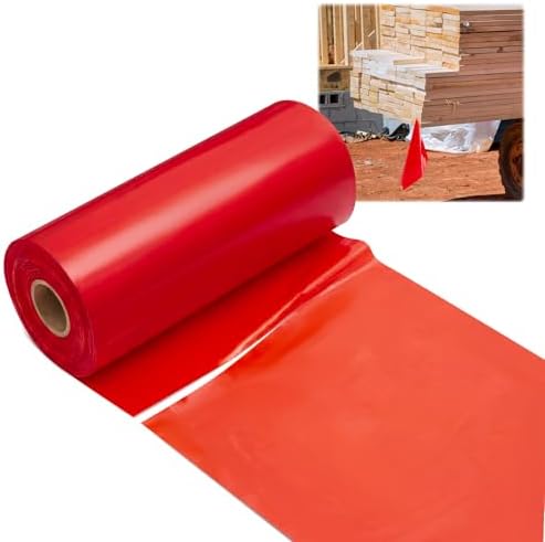 12'' x 12'' Red Lumber Flags Red Safety, 500 Pcs, Non Text