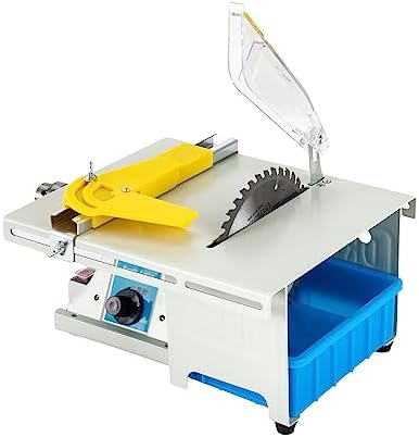 Table Saw, Jewelry Rock Polishing Machine Bench Grinder Polisher Mini Table Saw 110V, Adjustable Speed Cutting Machine 800-10000rpm for Cutting Grinding Engraving Polishing