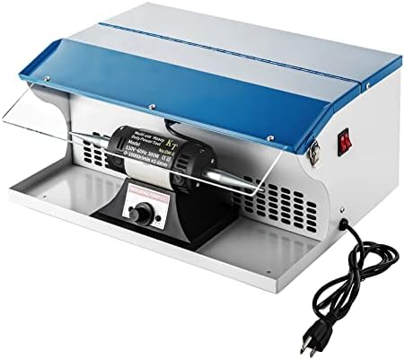 Xuthusman 200W Table Top Polishing Buffing Machine Jewelry Polisher Dust Collector w/Light 200W