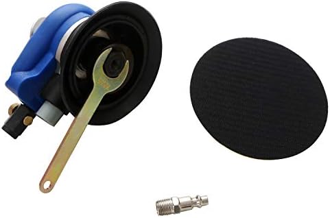 Professional Air Random Orbital Sander, Heavy Duty Dual Action Pneumatic Palm Sander (5 inch, Blue)