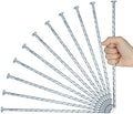 12 Inch Galvanized Landscape Stakes Metal Landscape Edging Anchoring Spikes, Landscape Anchoring Stake for Artificial Turf, Paver Edging, Weed Barrier, Tent, Camping, Carpentry (50)