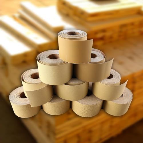 SPEEDWOX 180 Grit Sandpaper Roll Self Adhesive, 2-3/4"x10YD PSA for Wood