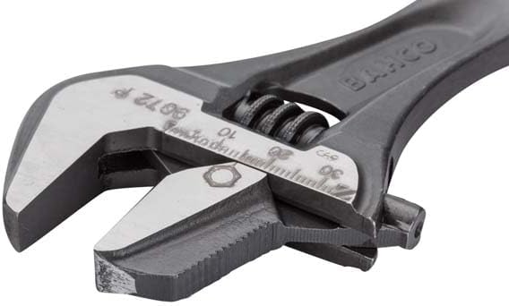 Bahco BAH9071RPUS 8" SAE Ergo Combination Adjustable/Pipe Wrench with Handle, Dual-Purpose Reversible Jaw for Max Grip, Comfort, and Slim Head for Tight Spaces in Plumbing and Maintenance Tasks | Plumbing And Maintenance Use, Reversible Jaw Design, Tig...