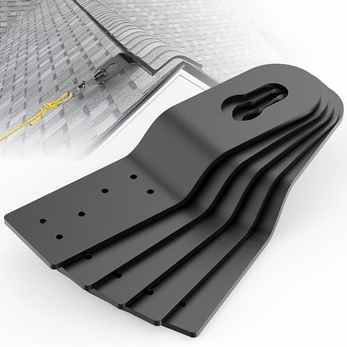 5 Pack Permanent Roof Safety Anchors for Fall Protection, Black