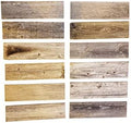 Rockin' Wood Rustic Weathered Reclaimed Wood Planks for DIY Crafts, Projects and Decor (12 Planks - 12" Long)