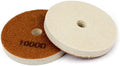 4 Inch Sponge Fiber Diamond Polishing Pads 2-Pack Grit 10000 for Marble Polishing Cleaning