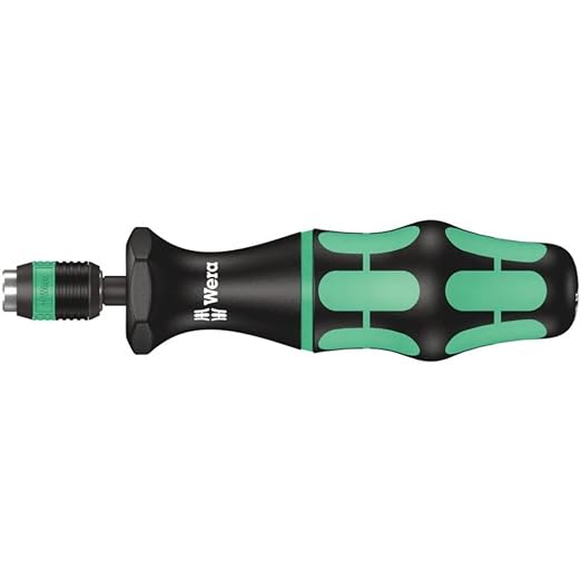 Wera 05074715001 Kraftform 7460 Hexagon Torque Screwdriver, 1/4" Head, 0.3-1.2 Nm Pre-Set Adjustable Torque Range, Silver