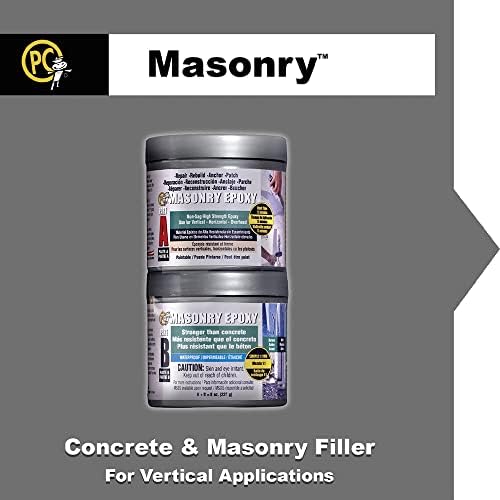 PC Products PC-Masonry Epoxy Adhesive Paste, Two-Part Repair, 32 oz in Two Jars, Gray 73209 (Pack of 1)