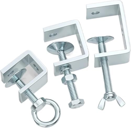 Hose clamp, Galvanized Carbon Steel Tiger Clamp Multiple Shapes Open Height 20-130MM Fixed Device(Outer hexagonal 75)