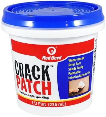 Red Devil 0802 Crack Patch Premium Acrylic Spackling, 1/2 Pint
