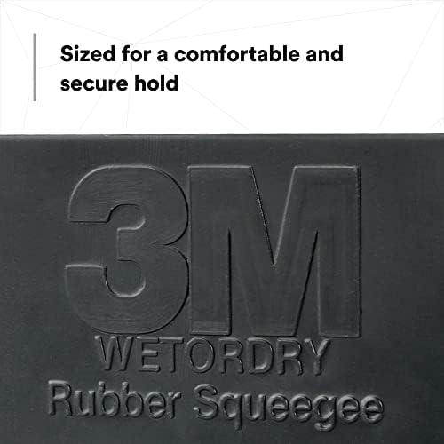 3M Wetordry Rubber Squeegee 05517, 2-3/4 in x 4-1/4 in, Comfort Fit