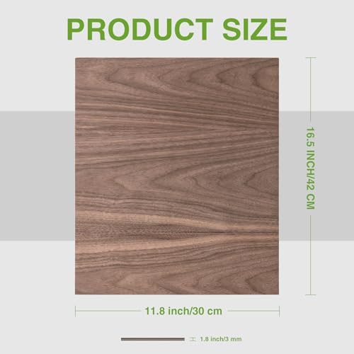Rowood 6 Pack Plywood 1/8,2 Pack Walnut+2 Pack Basswood+Double Pack Birch,12x16.5x1/8inch,Thin 3mm Unfinished Plywood for Laser Cutting & Engraving,DIY Adult Craft Kits for Models Drawing,Wood Burning