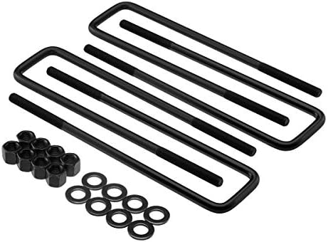 Supreme Suspensions - 4X Heavy-Duty Square Bend U-Bolts for Lifted Applications => 11.25" Long x 3.25" Wide x 9/16" Threads
