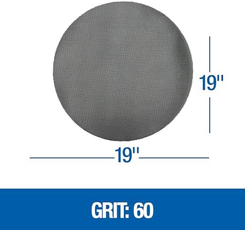 Mercer Industries Floor Sanding Screen Disc, 10 Pack, 19", Grit 60