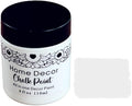 Non-Toxic Furniture Paint Vintage Chalk Paint for Wood/Metal/Glass, Indoor/Outdoor Use No Sanding & Primer Needed Matte Finish Cabinet Paint, Waterbased | Acrylic | Crafts for DIY Projects 4oz/118ml (Snow)