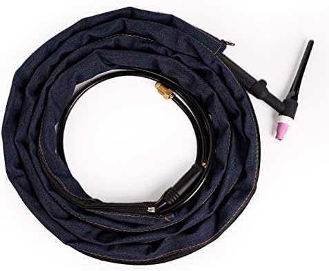 YESWELDER TIG Welding Torch Cable Cover Cowboy Zipper Jacket Style Cover 7.6 Meters(25 Feet Length) (Pack of 2)