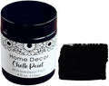 Non-Toxic Furniture Paint Vintage Chalk Paint for Wood/Metal/Glass, Indoor/Outdoor Use No Sanding & Primer Needed Matte Finish Cabinet Paint, Waterbased | Acrylic | Crafts for DIY Projects 4oz/118ml (Black)