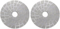 Vacuum Brazed Diamond Polishing Pads, 4 Inch Lippage Grinding Disc for Grantie Marble Concrete Ceramics, Grit 100, 2PCS