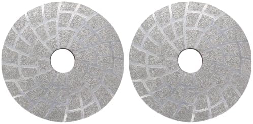 Vacuum Brazed Diamond Polishing Pads, 4 Inch Lippage Grinding Disc for Grantie Marble Concrete Ceramics, Grit 100, 2PCS