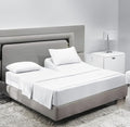 SCI Top Split Flex Sheet Set for Adjustable Bed King Size ,White