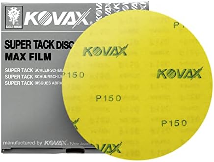 MaxFilm Ultra Premium 6 inch Sanding Discs, P150, 0 Holes, Hook & Loop, 520-0150, 50 discs
