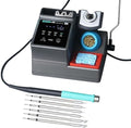 SUGON A9 245 Digital Soldering Station 3 Seconds Fast Heating, 110V Soldering Iron Station of with 6 Integrated Soldering Iron Tips Equipped, 212-842℉, Soldering Iron Replacement Rack,etc