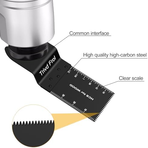 Trivd Frol 100PCS Titanium Multitool Blades for Wood Plastic Nails Metal