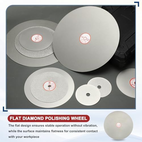 12 Inch x 1/2" Arbor Diamond Flat Lap Disc, 120 Grit