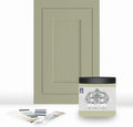 ALL-IN-ONE Paint by Heirloom Traditions, Willow (Soft Sage), 8oz Sample - Durable cabinet and furniture paint. Built in primer and top coat, no sanding needed. Includes our 30 featured color card.