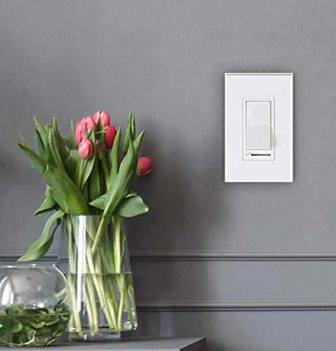 CLOUDY BAY in Wall Dimmer Switch for LED Light/CFL/Incandescent,3-Way Single Pole Dimmable Slide, 600W max Incandescent,150W max Dimmable LED/CFL, Cover Plate Included, Pack of 2