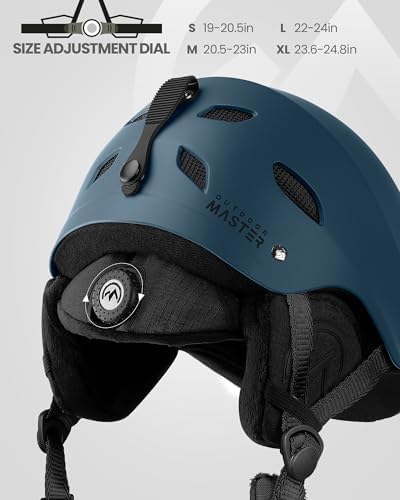 OutdoorMaster Kelvin Ski & Snowboard Helmet Set with RPO Goggles