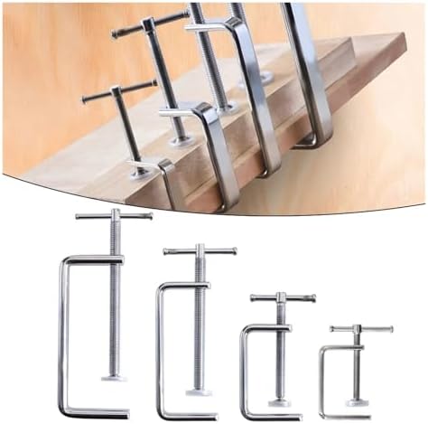 G-type Clamp Woodworking Fixture Firm Gripping C-Clip Board Clamping Device Rocker Carpentry Clamp Wooden Board Fixed Clip(A)