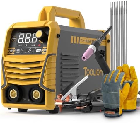 TOOLIOM 195A 110/220V Stick Welder, LCD Display with Lift TIG Torch