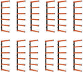 ECOTRIC 6 Pair of 6 Levels Shelf Lumber Rack Lumber Storage Rack Lumber