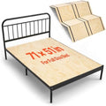 VEVOR Bunkie Board Full Size, 51" x 71" Foldable Box Spring, 0.4" Thicker Wooden Bed Boards for Under Mattress, Bed Slats with No Assembly Required, Easy-to-use Bed Support Board