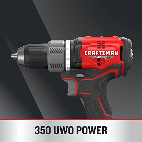 CRAFTSMAN V20 RP Cordless Drill and Impact Driver, Brushless Power Tool Combo Kit, 2 Batteries and Charger Included (CMCK211C2)