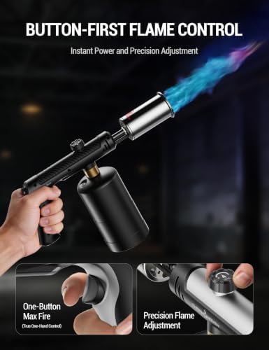 ThermoMaven Propane Torch Gun, One-Touch Max Fire Flame Thrower