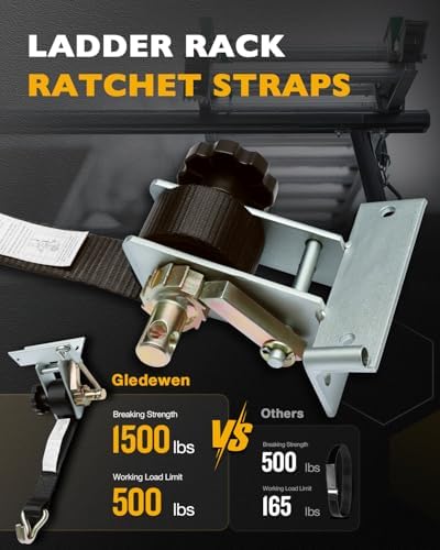 Pipe Rack Ratchet Straps, Ladder Rack Straps, Truck/Roof/Lumber Rack Straps