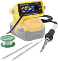 Cordless Soldering Iron Station for Dewalt 20V Max Battery, 3 Iron Tips, Quick Heating Lead-Free Solder, Precise Heat Control for Any Projects, Auto Sleep, Low Voltage Protection (Tool Only)