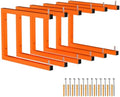 6-Pack Lumber Storage Rack, Wall Mount Wood Rack (6 Level)