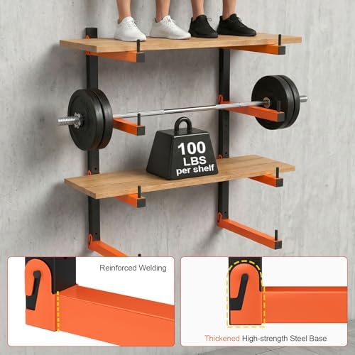 Housolution 4-Level Lumber Storage Rack - 4 Pack Holds Up 400LBS